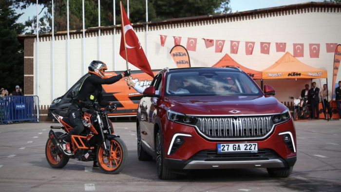 Bozgeyik organize etti, motosiklet şov hayran bıraktı